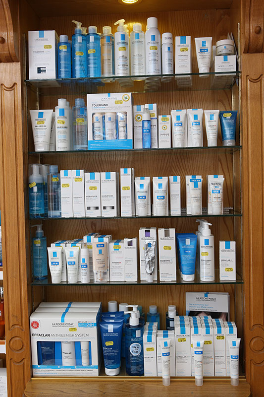 Products in store at Lynch's Pharmacy